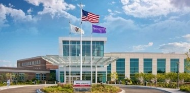 Wide view of Delnor Hospital